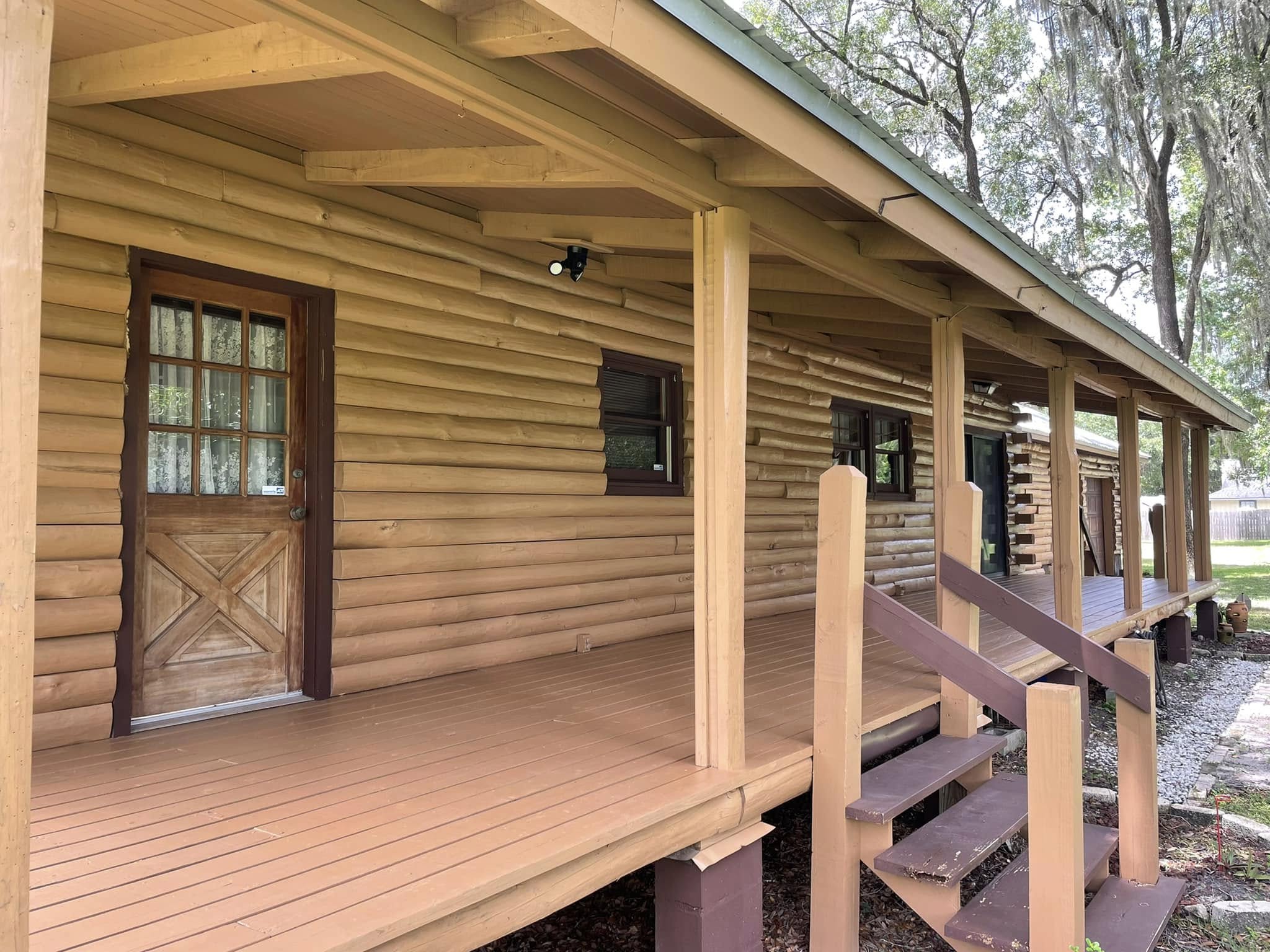 Log siding restoration by Color Pros Painting