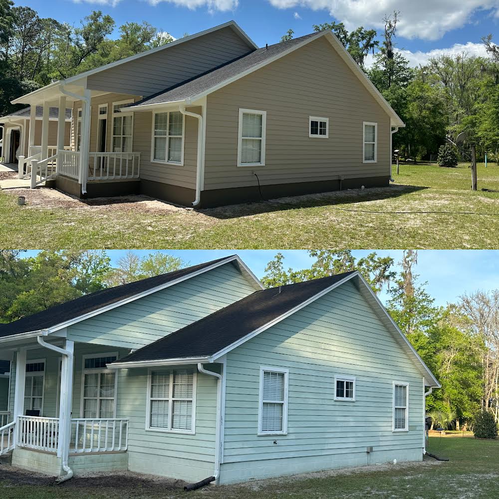 Exterior repaint &mdash; before & after by Color Pros Painting