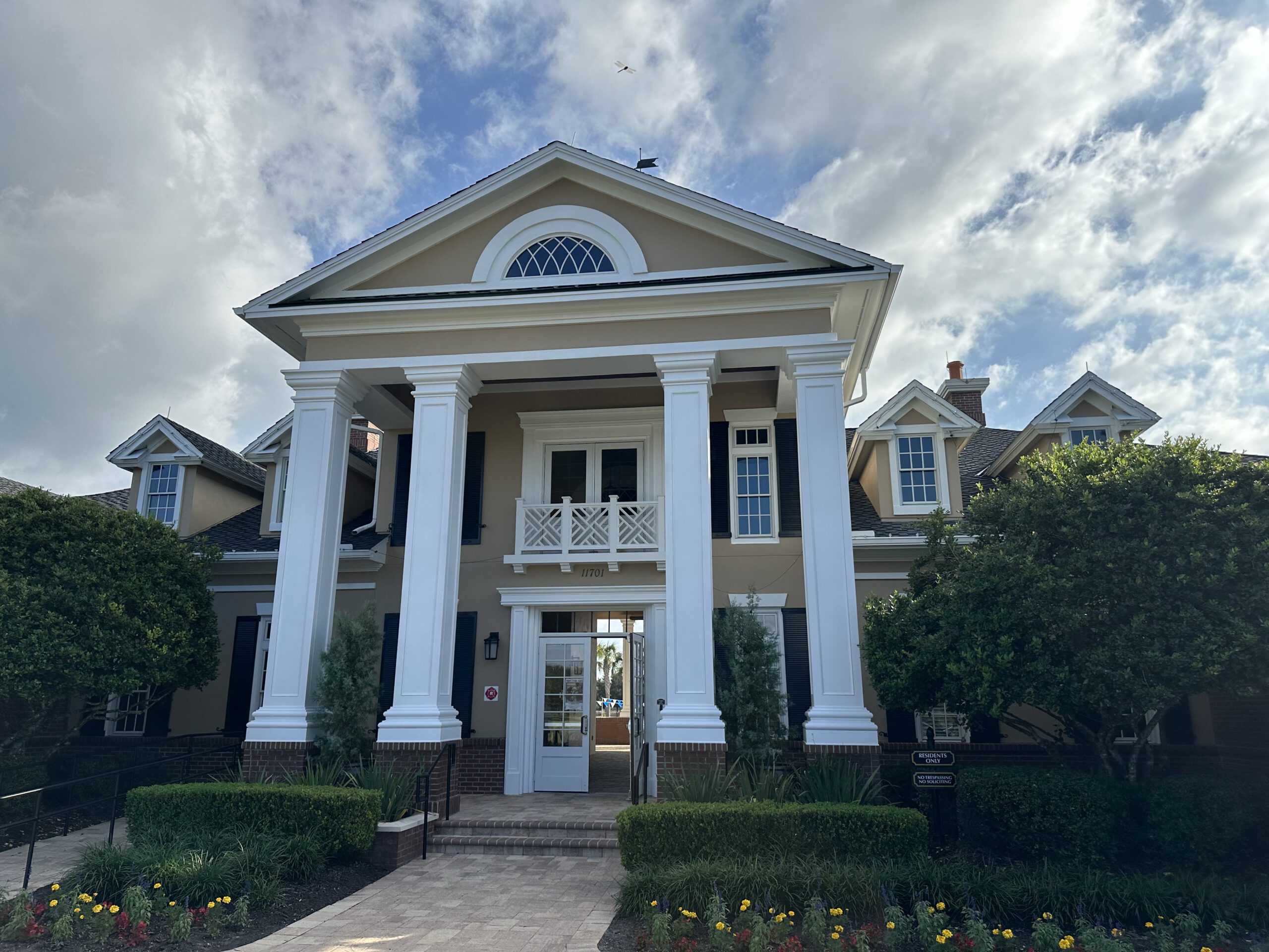 Community clubhouse — front elevation by Color Pros Painting