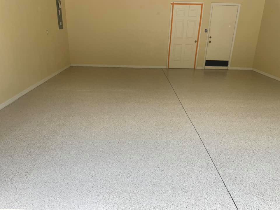 Epoxy garage floor coating by Color Pros Painting